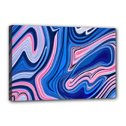 Abstract Liquid Art Pattern Canvas 18  X 12  (stretched) by GardenOfOphir