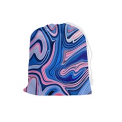 Abstract Liquid Art Pattern Drawstring Pouch (large) by GardenOfOphir