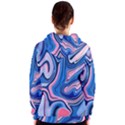 Abstract Liquid Art Pattern Women s Zipper Hoodie View2