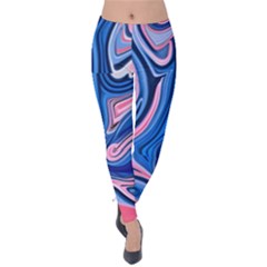 Abstract Liquid Art Pattern Velvet Leggings by GardenOfOphir