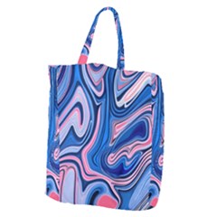 Abstract Liquid Art Pattern Giant Grocery Tote by GardenOfOphir