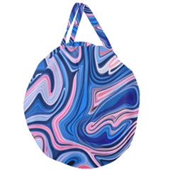 Abstract Liquid Art Pattern Giant Round Zipper Tote by GardenOfOphir