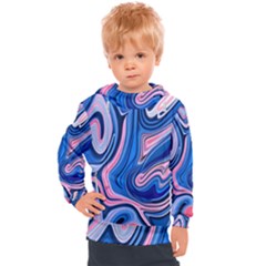 Abstract Liquid Art Pattern Kids  Hooded Pullover by GardenOfOphir