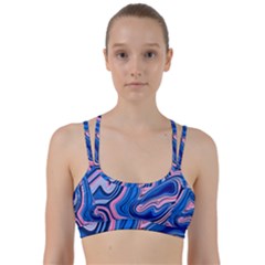 Abstract Liquid Art Pattern Line Them Up Sports Bra by GardenOfOphir