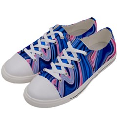 Abstract Liquid Art Pattern Women s Low Top Canvas Sneakers by GardenOfOphir