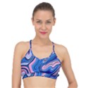 Abstract Liquid Art Pattern Basic Training Sports Bra View1