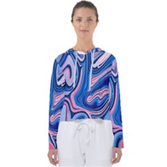 Abstract Liquid Art Pattern Women s Slouchy Sweat by GardenOfOphir