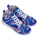 Abstract Liquid Art Pattern Men s Lightweight High Top Sneakers View3