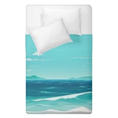 Ai Generated Ocean Waves Sea Water Anime Duvet Cover Double Side (single Size) by Pakemis