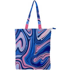 Abstract Liquid Art Pattern Double Zip Up Tote Bag by GardenOfOphir