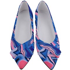 Abstract Liquid Art Pattern Women s Bow Heels by GardenOfOphir