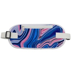 Abstract Liquid Art Pattern Rounded Waist Pouch by GardenOfOphir