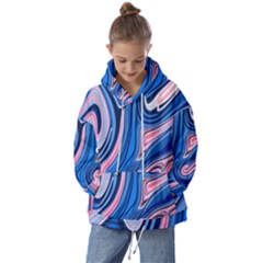 Abstract Liquid Art Pattern Kids  Oversized Hoodie by GardenOfOphir