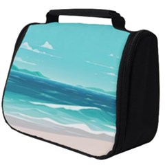 Ai Generated Ocean Waves Sea Water Anime Full Print Travel Pouch (big) by Pakemis