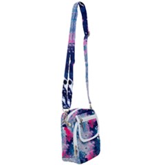 Fluid Art Pattern Shoulder Strap Belt Bag by GardenOfOphir