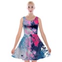 Fluid Art Pattern Velvet Skater Dress View1