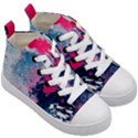 Fluid Art Pattern Kids  Mid-Top Canvas Sneakers View3