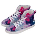 Fluid Art Pattern Women s Hi-Top Skate Sneakers View2