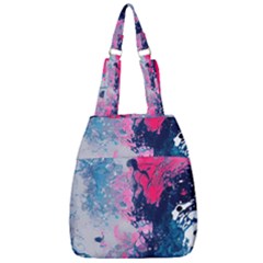 Fluid Art Pattern Center Zip Backpack by GardenOfOphir