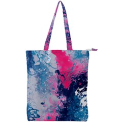 Fluid Art Pattern Double Zip Up Tote Bag by GardenOfOphir