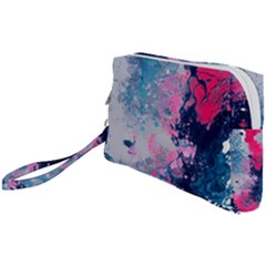 Fluid Art Pattern Wristlet Pouch Bag (small) by GardenOfOphir