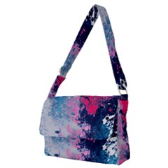 Fluid Art Pattern Full Print Messenger Bag (m) by GardenOfOphir