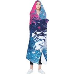 Fluid Art Pattern Wearable Blanket by GardenOfOphir