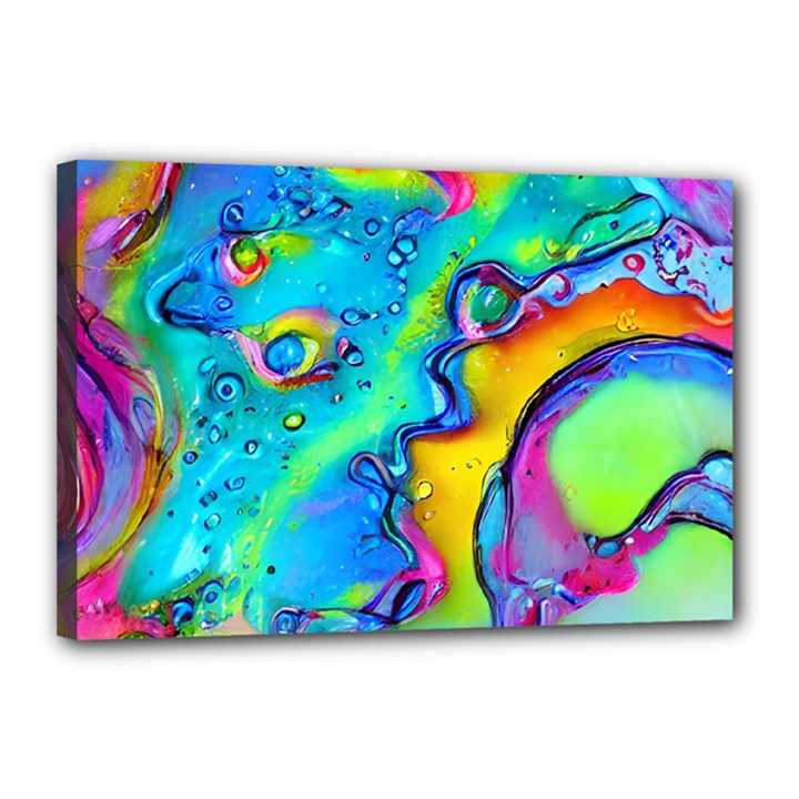 Marble Art Pattern Canvas 18  x 12  (Stretched)