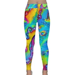 Marble Art Pattern Classic Yoga Leggings by GardenOfOphir