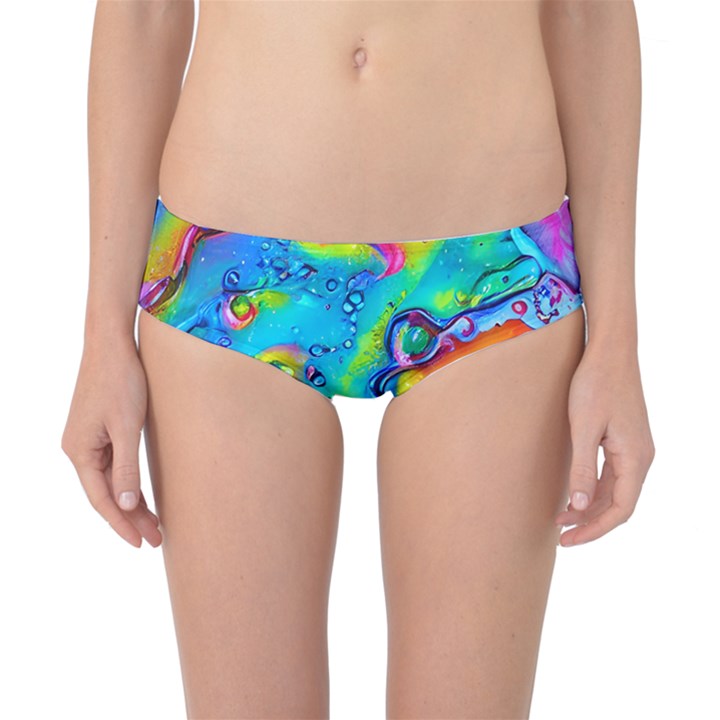 Marble Art Pattern Classic Bikini Bottoms