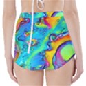 Marble Art Pattern High-Waisted Bikini Bottoms View2