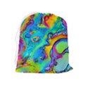 Marble Art Pattern Drawstring Pouch (XL) View2