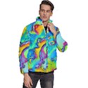 Marble Art Pattern Men s Puffer Bubble Jacket Coat View3