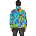 Marble Art Pattern Men s Puffer Bubble Jacket Coat View4