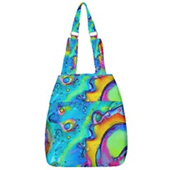 Marble Art Pattern Center Zip Backpack by GardenOfOphir