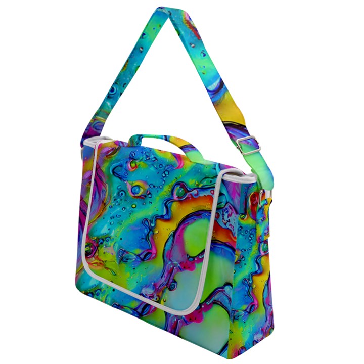 Marble Art Pattern Box Up Messenger Bag