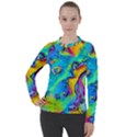 Marble Art Pattern Women s Pique Long Sleeve Tee View1