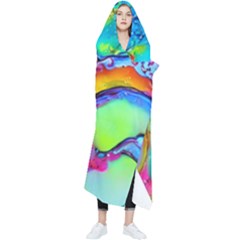 Marble Art Pattern Wearable Blanket by GardenOfOphir