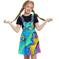 Marble Art Pattern Kids  Apron Dress by GardenOfOphir