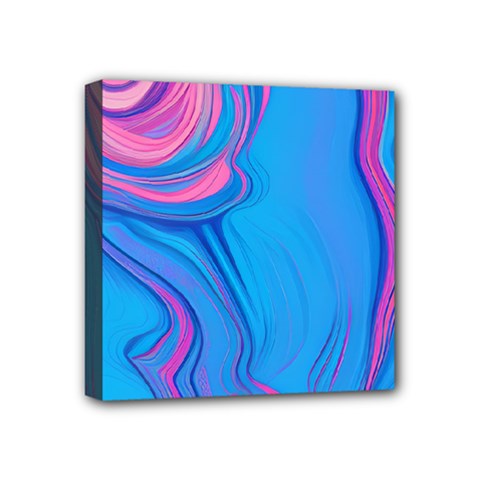 Liquid Background Pattern Mini Canvas 4  X 4  (stretched) by GardenOfOphir