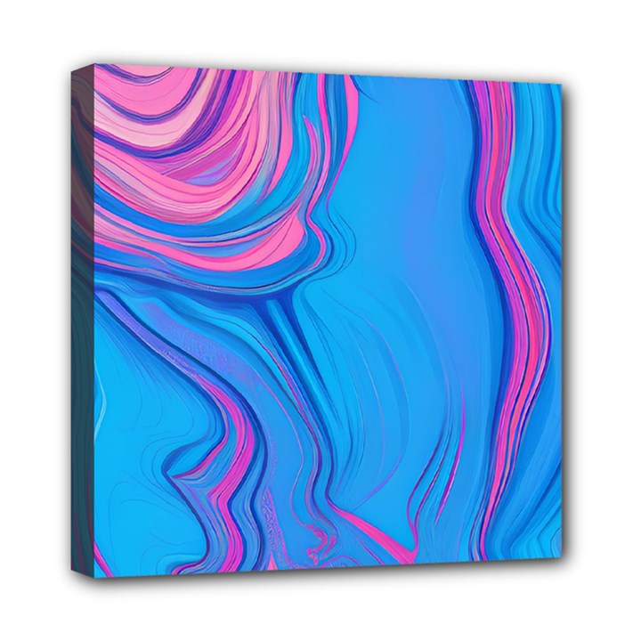 Liquid Background Pattern Mini Canvas 8  x 8  (Stretched)