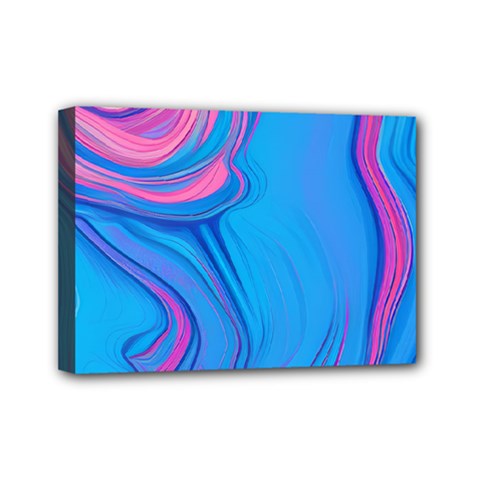 Liquid Background Pattern Mini Canvas 7  X 5  (stretched) by GardenOfOphir