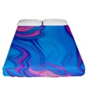 Liquid Background Pattern Fitted Sheet (Queen Size) View1