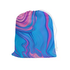 Liquid Background Pattern Drawstring Pouch (xl) by GardenOfOphir