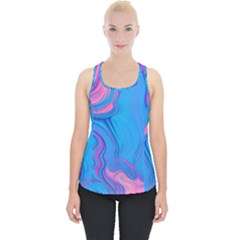 Liquid Background Pattern Piece Up Tank Top by GardenOfOphir