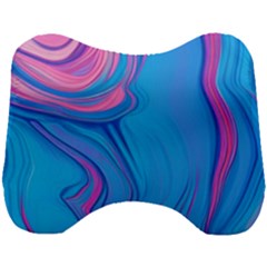 Liquid Background Pattern Head Support Cushion by GardenOfOphir