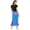 Liquid Background Pattern Maxi Fishtail Chiffon Skirt View2