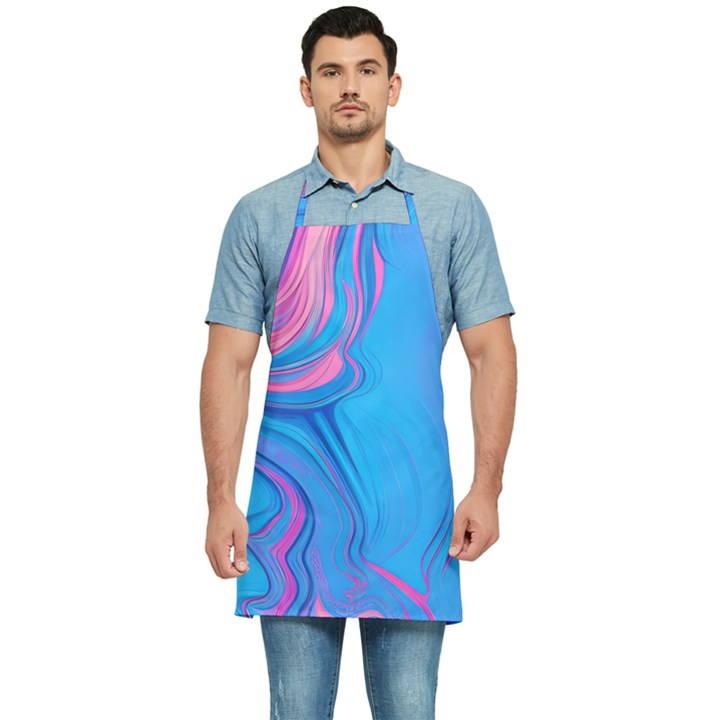 Liquid Background Pattern Kitchen Apron