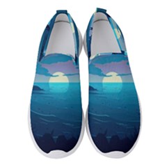 Ai Generated Ocean Sea Water Anime Nautical 2 Women s Slip On Sneakers by Pakemis