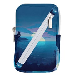 Ai Generated Ocean Sea Water Anime Nautical 2 Belt Pouch Bag (small) by Pakemis